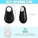 Flutesan 8 Packs Portable GPS Tracking Mobile Tracking Anti Loss Smart Device Key Finder Locator GPS Tracker Device for Pets Dog Cat Wallet Keychain Luggage, Alarm Reminder(Black, White, Gray)