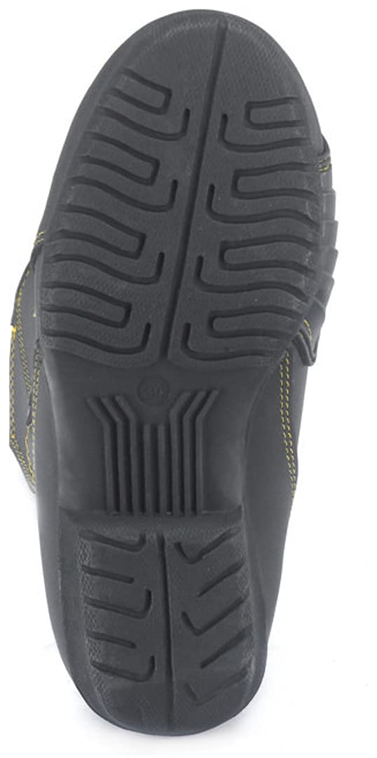 Kochmann Kinder Motorradstiefel 39 schwarz gelb Rindleder wasserdicht winddicht