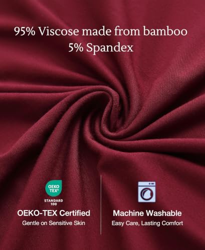 Image of GYS Cooling Bamboo Viscose Nightgowns for Women, Lightweight Sleeveless V Neck Sleep Shirt for Hot Sleepers, Soft Night dress