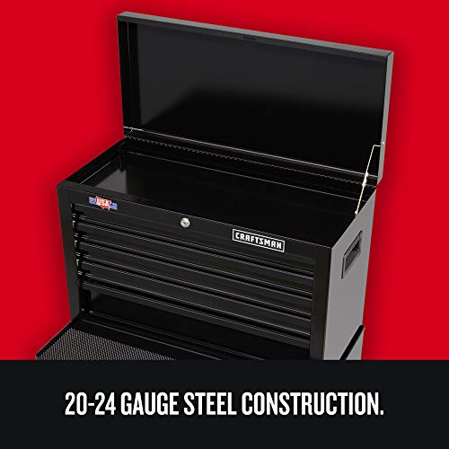 Craftsman Tool Chest With Drawer Liner Roll, 26-Inch, 4 Drawer, Black (Cmst82764Bk) #TOP7