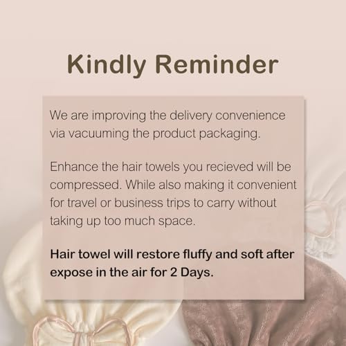 Jseng Tampas de toalha de cabelo de microfibra para cabelos molhados com gravata borboleta fofa, 3 p