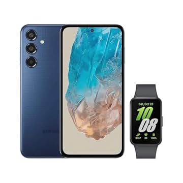 Samsung Combo Celular M35 5G (256GB) - Azul Escuro + Galaxy Fit3 - Grafite