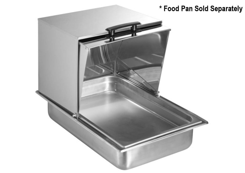 Soro Essentials- Stainless Steel Square Back Roll Top Cover with Handle- Fits 12” x 20