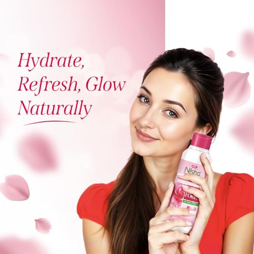 Image of Nisha Refreshing Rose Water For Face 100ml (Pack of 2) | Gulab Jal For Face | Skin Toner For Glowing and Hydrating Skin | Pore Tightening | Balances pH | Makeup Remover| All Skin Types | Face Toner For Women & Men