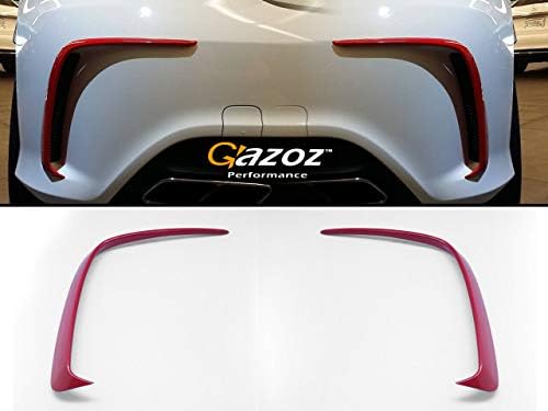 GAZOZ PERFORMANCE RED Rear Aero Flaps Bumper Canards Vent for Mercedes Benz W176 A250 A45 AMG