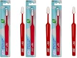 TEPE Special Care - Spazzolino da denti speciale ultra morbido, per un'igiene orale molto delicata, ideale per uso post-operatorio, misura regolare, colore rosso, 1 pz x confezione (Confezione da 3)