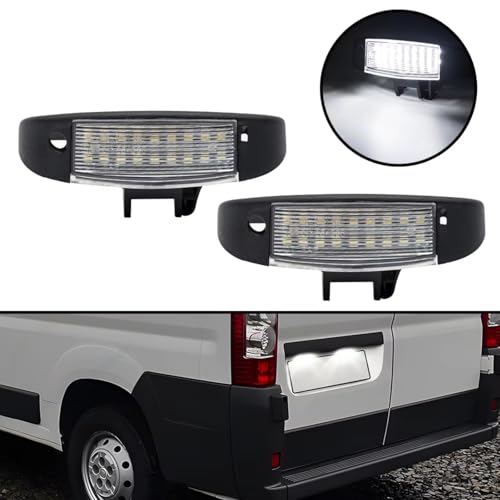 Luz de matrícula trasera compatible con Citroën Jumpy pack de 2 luces de recambio 2