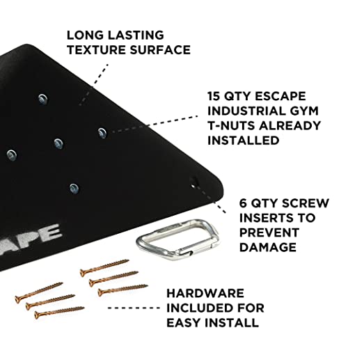 Escape Climbing Pyramid Volume | Textured Volume for Rock Climbing and Bouldering Holds | Ideal for Adding New Dimensions to a Climbing Wall | 13 Industrial T-Nuts and 6 Screws Included