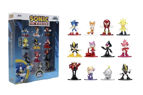 Jada Sonic The Hedgehog Nano Metalfigs Series 3 – Die-Cast Figure 12-Pack – Includes Sonic, Tails, Shadow Android & More Toys