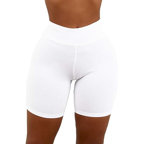 Aurgelmir Women's Workout Shorts High Waist Booty Gym Yoga Pants Butt Lifting Sports Leggings Basic Biker Shorts