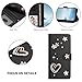 Ymyhyuxi Wallet Case for Oppo Reno 15 Pro mini 5G, Leather Flip Cover with Pearl Heart and Flower Design Cover, Card Slots and Photo Pocket, Magnetic Closure with Wrist Strap Black.