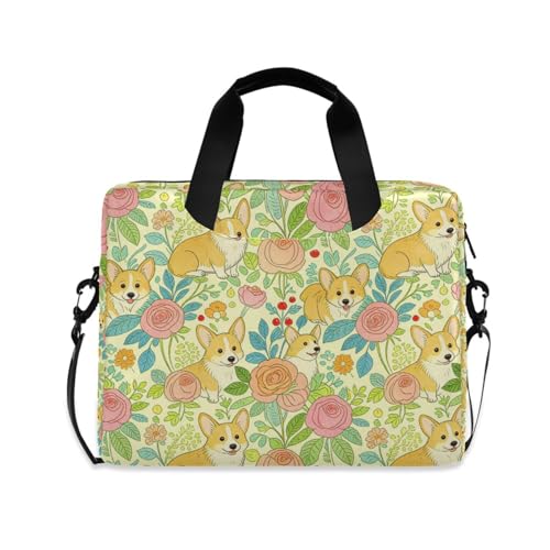 Bolso para portátil de viaje con diseño floral 15.6 pulg miniatura 1