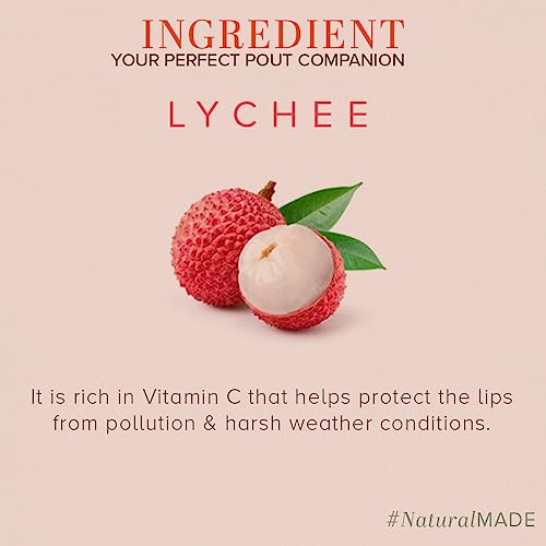 Khadi Natural Lychee Lip Balm with Beeswax and Shea Butter | Lip Balm for Soft & Hydrated Lips | Lip Balm for Chapped Lips | Free from Harsh... - Image 3