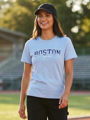 Image of Nobero Women's Graphic Printed T-Shirt | Regular Fit 180 GSM Cotton Tee for Women | Comfortable Round Neck Casual Wear