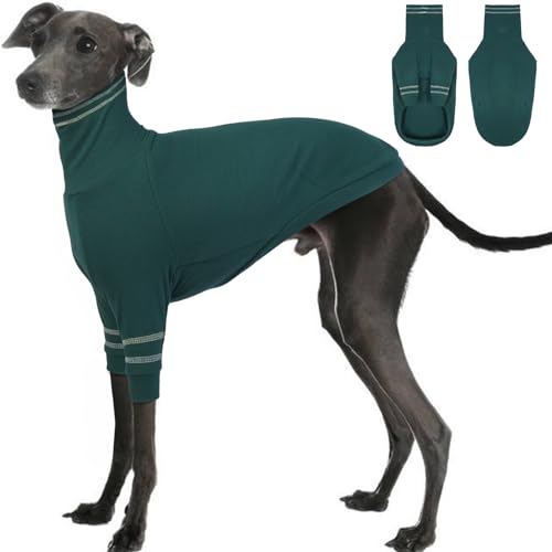 OUOBOB Greyhound Dog Sweater, Italian Greyhound Coat for Medium Dogs, Whippet Pullover Turtleneck...