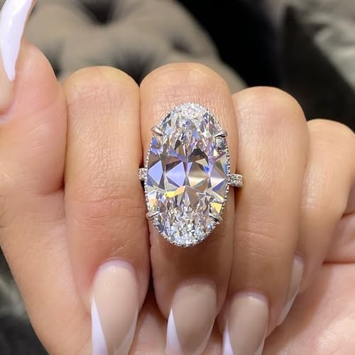 Bague Feng Shui Argent 925 Anti-Ternissement Grand Format Diamants de Luxe