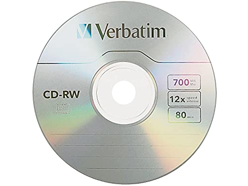 Verbatim 95155 Cd-Rw 700Mb 2X-12X Rewritable Media Disc thumb #1