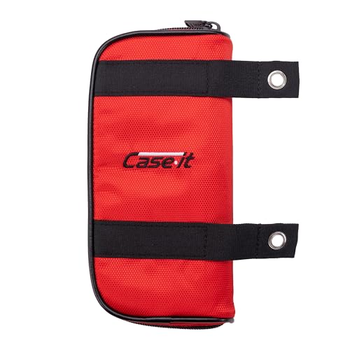 Image of Case it Pencil Case | 6-Pack | PLP-150-CLR Red