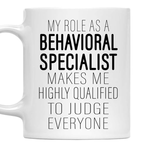 MONIZILUCKY My Role As a Behavioral Specialist Mug 11Oz Gift For Coworkers