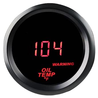 2-inch 52mm Oil Temperature Gauge Meter 104-302°F DC12V with Sensor