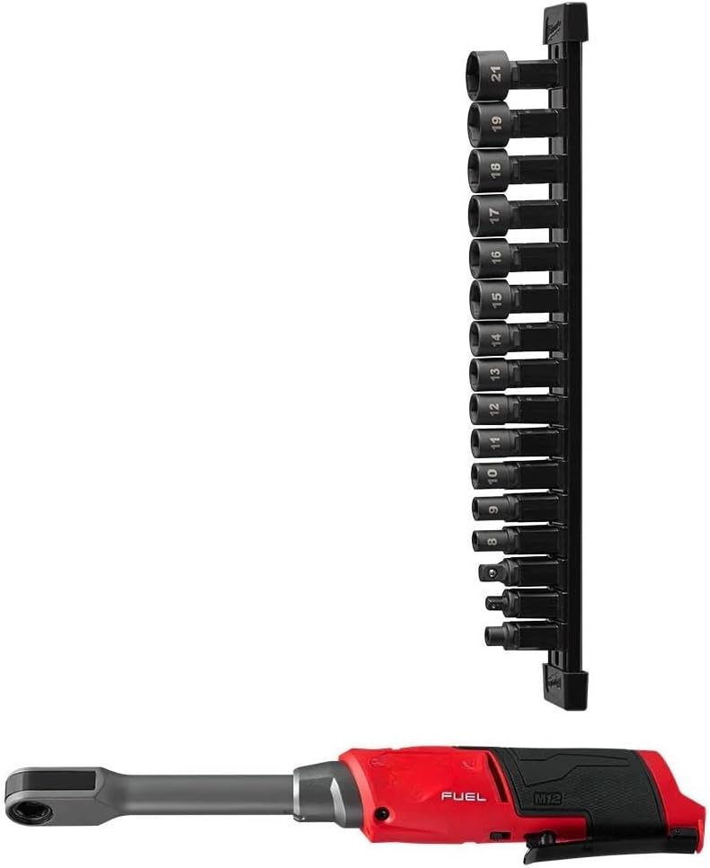Compatible for use with Milwaukee 3050-20 M12 FUEL 12V INSIDER Extended Reach Box Ratchet - Bare Tool