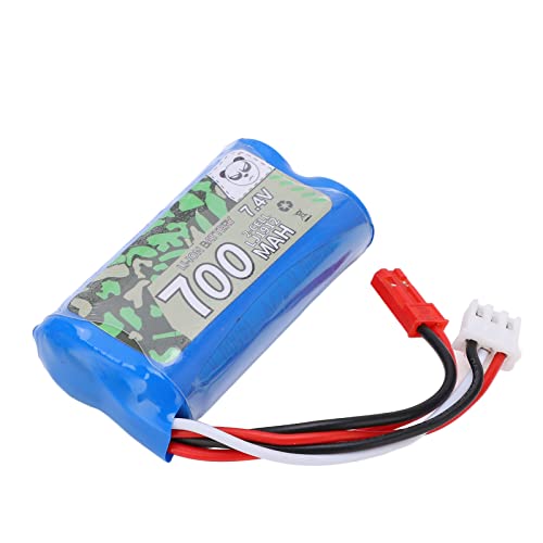 Alomejor 7.4V 700mAh RC Lipo Battery Pack with JST Plug for AXIAL SCX24 1/24 RC Car