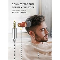 Yinyoo KBEAR KW1 Écouteurs filaires en Bois, écouteurs IEM à Isolation phonique 3,5 mm pour Musiciens chanteurs audiophiles avec Embouts Auriculaires (Brun rougeâtre, Prise 3,5 mm avec Micro) - Les Beatles, Paul McCartney, John Lennon, RIngo Starr, George Harrison Yinyoo KBEAR KW1 Écouteurs filaires en Bois, écouteurs IEM à Isolation phonique 3,5 mm pour Musiciens chanteurs audiophiles avec Embouts Auriculaires (Brun rougeâtre, Prise 3,5 mm avec Micro) – Image 5
