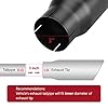 LCGP 3" Inlet Exhaust Black Tip,3" x 4" x 12" Long Clamp on Exhaust Tailpipe Tip for Truck