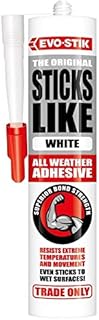 EVO-STIK Sticks Like Sh*t Adhesive, All Weather, Extreme Temperature & Movement Resistant, Colour: White, Size: 290ml
