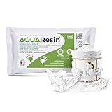 AQUA RESIN® – Gesso Alfa (Resina Minerale Bianca) | Effetto Porcellana Satinata, pronto solo con Acqua | Sicuro e Atossico | Bianchissimo e Colorabile | Per DIY, Stampi, Oggetti Creativi (1 kg)