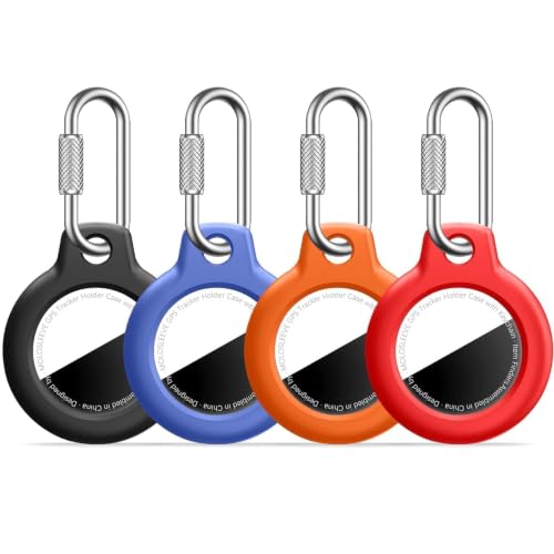 Image of MOLOSLEEVE 4 Pack Holder for AirTag 2nd Gen & 1st PC Shell Case, Multicolor