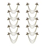 10Pcs Vintage Metal Bee Lapel Pin for Men Collar Pins Set Gold Silver Bee Animal With Hanging Chain Lapel Pins for Men's Suit Accessories Brooch Pin Fashion Jewelry for Men Women (Gold)