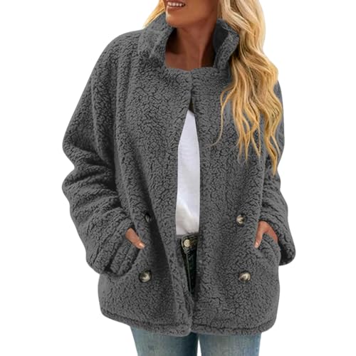 Veste Interieur Femme Long Ski Blousons Manteau Chaud Fermeture Jogging Cardigan Sweat Zippé Fourrure Polaires Automne Cardigan Femme avec Fermeture Longue...