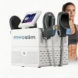 Muscle Firming Body Sclupt Machine for Reduce Fat, Buttocks Enhancement, Abdominal Muscle Firming Body Contouring Device for Abdomen, Arms, Thighs Suitable for Both Men and Women, White, 4 Handle
