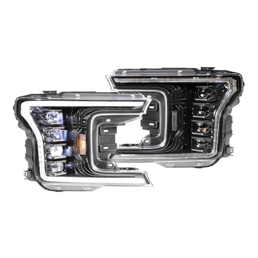 Morimoto XB LED Headlights, Plug and Play Headlight Housing Upgrade, Fits 2018+ Ford F150, DOT Approved LED Assembly with Switchback Sequential Turn Signals & UV Coated Lenses (1x ‎LF501.2-ASM)