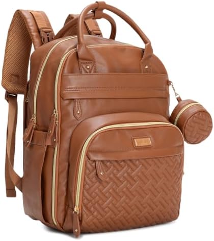 BabbleRoo Diaper Bag Backpack, Baby Nappy Changing Bags Multifunction Waterproof Travel Back Pack