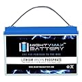 Mighty Max Battery ML100-12LI - 12 Volt 100 AH Deep Cycle Lithium Iron Phosphate (LiFePO4) Rechargeable and Maintenance Free Battery (1 Pack)