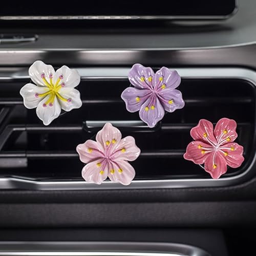 Image of Flower Car Air Fresheners Vent Clips Car Air Conditioning Vents Decorations