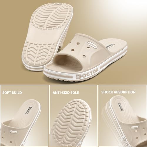 Image of Men EVA Slide Slippers | Lightweight Anti-Slip Casual Slides | Breathable Comfort Sandals for Indoor Outdoor Everyday Wear Walking Slippers
