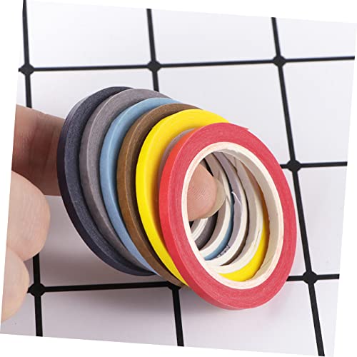 Hemoton 6 Rolos Ktape Fita Cassete Fita De Presente Mascarando Fitas DIY Fita Colorida Variada Fita