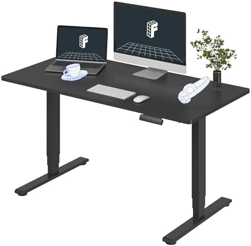 FLEXISPOT E6 3-Stage Dual Motor Electric Standing Desk 55 x 28 Si...