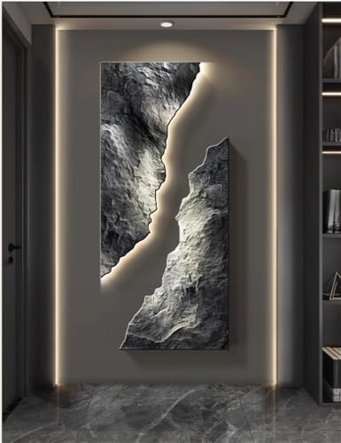 YWSXHS 3D Sandstone Decorative Wall Hanging, Creative Abstract De...