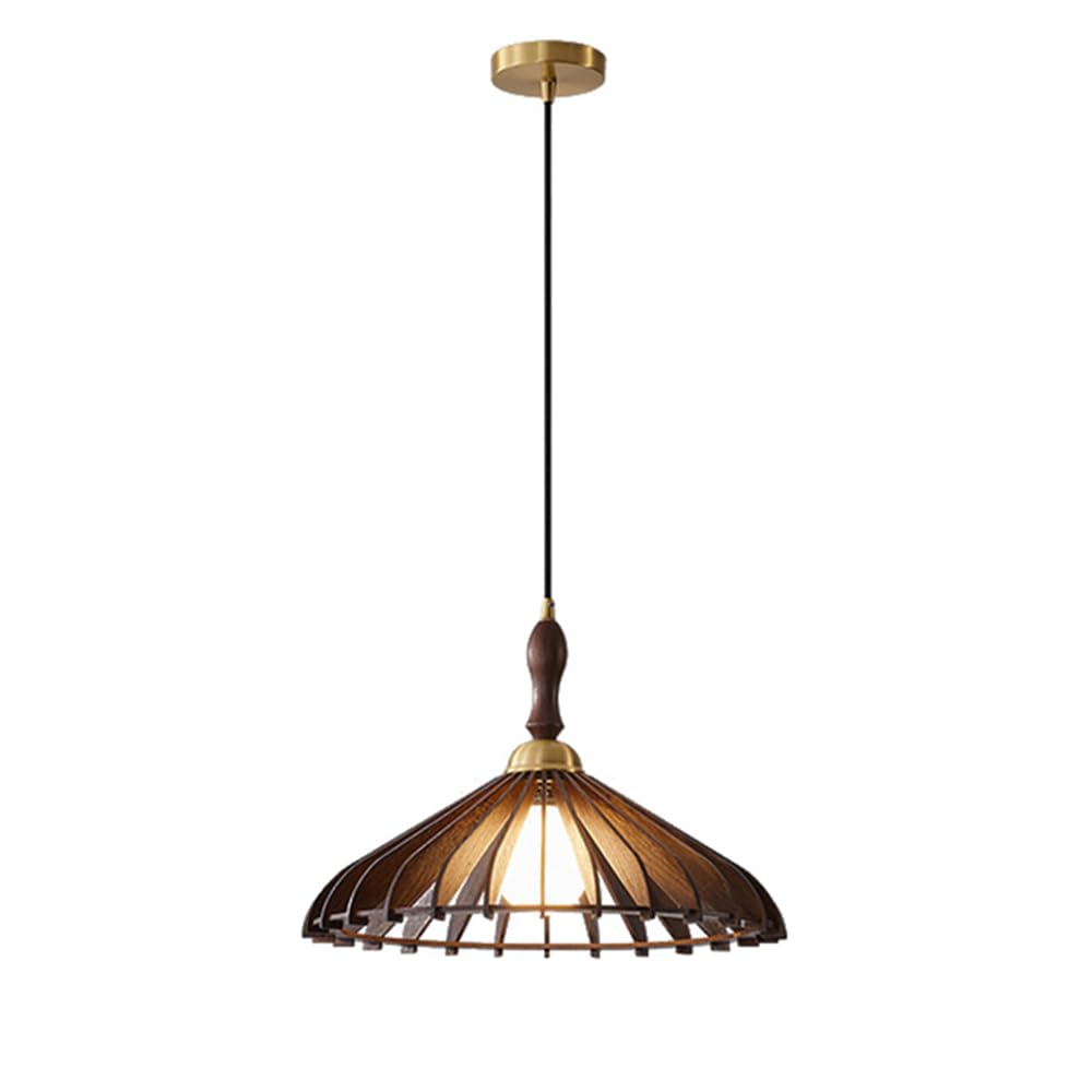 RSZCSMO Nordic Minimalist LED Restaurant Dining Table Chandelier Medieval Retro Teahouse Cafe Wood Chandelier is Suitable for Bedroom Bar Hotel Commercial,Lighting Fixture