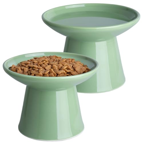 KITCHENLESTAR Wide Elevated Ceramic Bowls