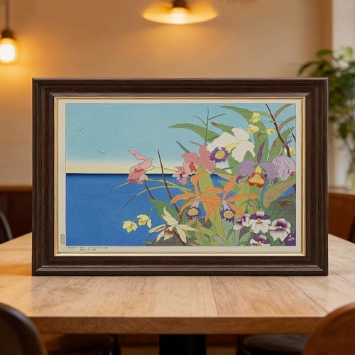 Impression sur toile fleurs Paul Jacoulet décoration murale 30x45cm - 6