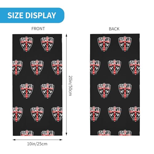 Knights Templar Neck Gaiters Face Masks Scarves Sun Protection Balaclavas Headbands Unisex2