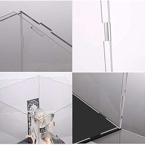 Image of Design 6 x 6 x 6 inch Acrylic Transparent Rectangular Storage Box Self Assemble Collectibles Box Alternative Glass Case for Display Action Figure Home Storage & Organizing Toys (1 Pack)