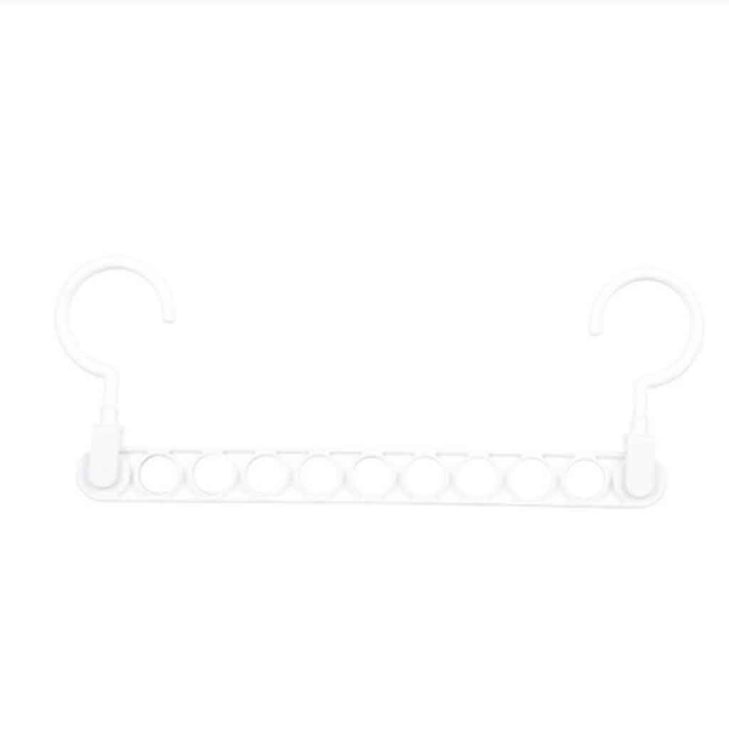 MOBYGKFY Nine-hole Magic Hanger Multi-purpose Hanger Home Magic Storage Artifact Anti-skid Drying Rack Space Saving(Roze)