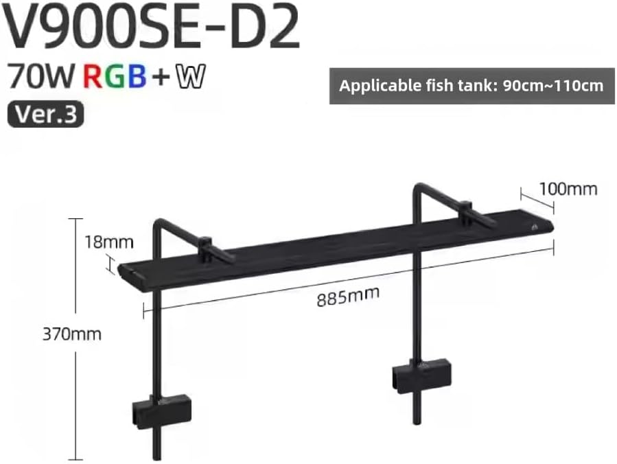 Week Aqua V Series Pendant Style Aquarium Fish Tank Freshwater Plant LED Light (V900SE-D2)