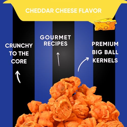 Image of Popcorn & Company Cheddar Cheese Popcorn Regular Tin, 60 gm